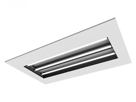 IP65,潔淨度 100,無塵室用LED防塵燈具。