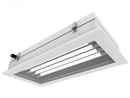 標準的長方形LED無塵室天花板燈具 - IP65，低消耗功率LED無塵室燈具。