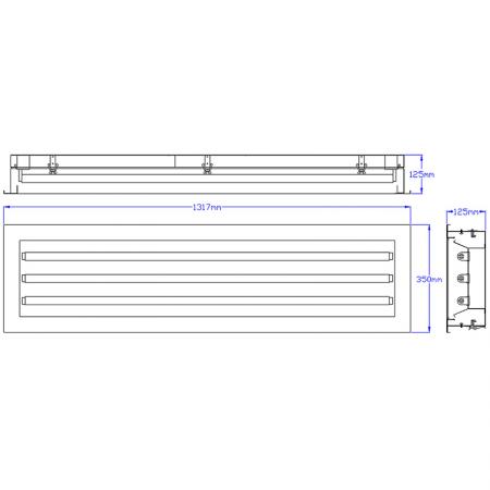 CR436-R7103 Wymiary produktu.