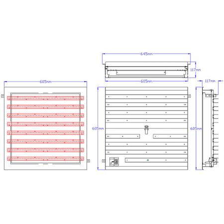 Dimensões do produto CR830-T3101.