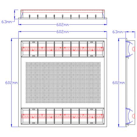 HE214-T3001 পণ্যের মাত্রা।