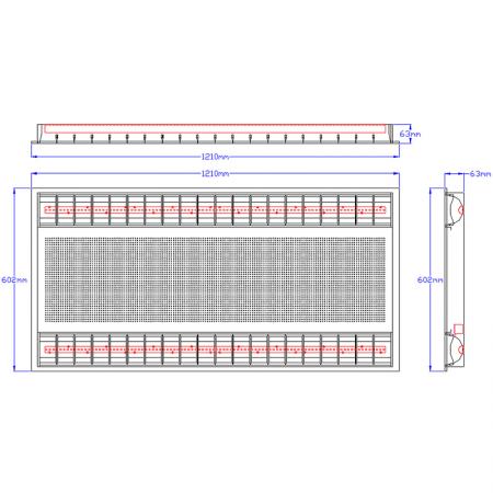 HE228-T3001 পণ্যের মাত্রা।