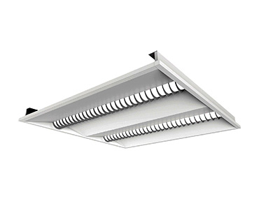 Com ângulos e formas projetadas, iluminação de teto LED com eficiência energética.