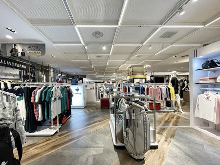 晟鑫照明為新光三越百貨零售業專業客製吸頂式LED天花板線性燈具