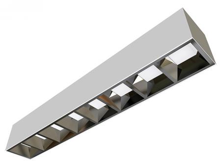 UGR13.4 눈부심 방지 L56cm 15.8W LED 루버 천장 조명 126.5lm/w - 매립형 저광택 LED 루버 천장 조명(UGR < 14).