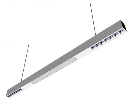 Multifunktionell högpresterande linjär LED-panellampa med ventilbelysning - Högpresterande (110,15 lm/w) linjär LED-panel med lamellbelysning.