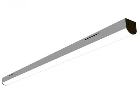High-efficiency suspended LED linear lighting.