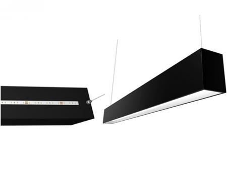 両面発光LED吊り下げ式ライン照明 - 調光可能、高効率 (101.74 lm/w)、両面発光 LED リニア照明。