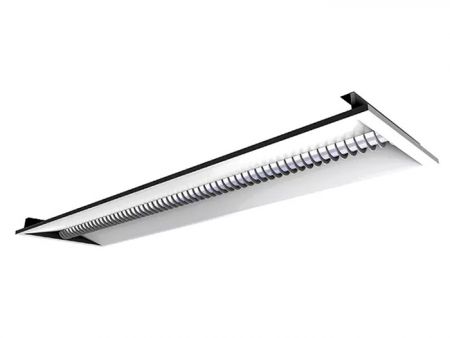 Plafonnier de bureau LED 1x4 Dimmable 27W, éclairage UGR<19