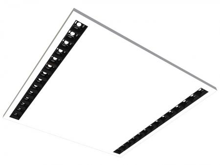 Minimalista dizájnú, tükröződésmentes LED-es finn lamellás mennyezeti világítás - Nagy teljesítményű, alacsony káprázású megvilágítású, 2x2 süllyesztett irodai világítás (UGR11.9)