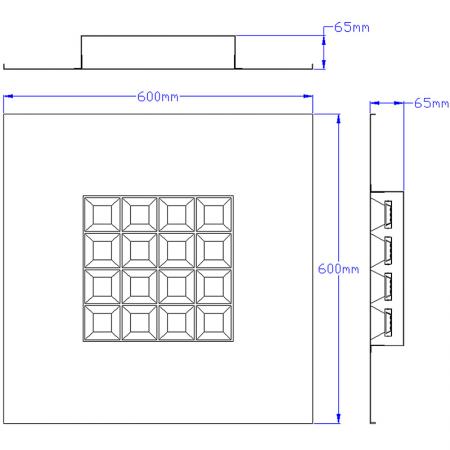 NM216-T3605 燈具尺寸圖