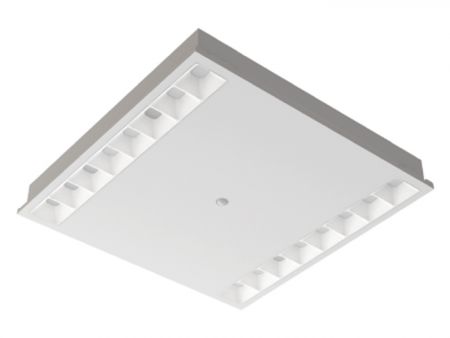 Vysoce účinné žaluziové stropní LED osvětlení třídy UL94 V0 s pohybovým senzorem - UL94 V0 Vysoce účinné zapuštěné stropní osvětlení UGR14 s nízkým oslněním
