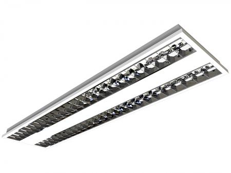 Illuminazione da soffitto con feritoia a LED rettangolare piccola ad alte prestazioni dimmerabile 1' x 4 - Illuminazione da incasso per uffici per illuminazioni a basso abbagliamento (UGR < 16).