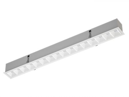 Éclairage linéaire LED encastré à faible éblouissement, ignifuge UL94 V0, UGR14