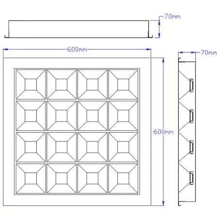 NM408-T3603 燈具尺寸圖