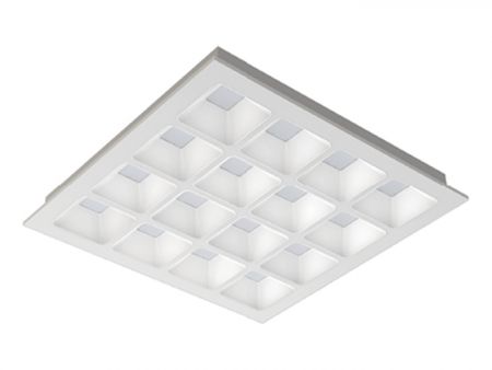 2x2 148lm/W Glare free UGR16 23W LED Office Ceiling Lighting, healthy light - 148lm/w 23W 25W glare-free office square ceiling lighting louver light