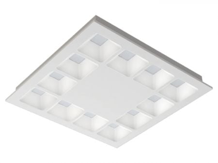 Đèn trần LED vuông UGR15.5 độ chói thấp 21,8w hiệu suất cao