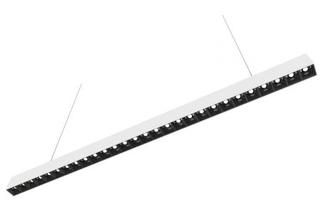 Hocheffiziente LED-Einbau-/Pendelleuchte mit finnischer Lamellenbeleuchtung UGR16 - Überragende Leistung (112,2 lm/w) lineare LED-Beleuchtung mit finnischen Lamellen.