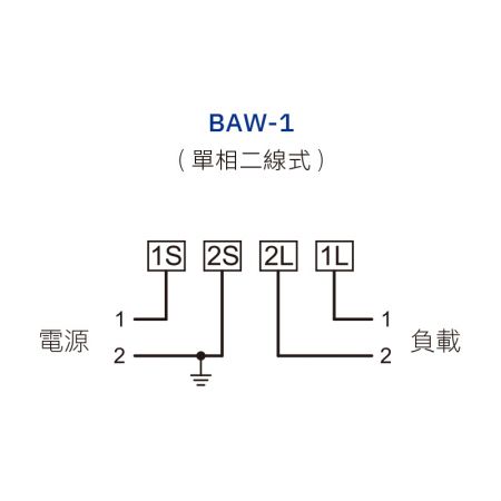 BAW-1 接線圖