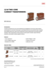 【Product Brochure】12 kV Two-Core Current Transformers (EWF-10D Series)