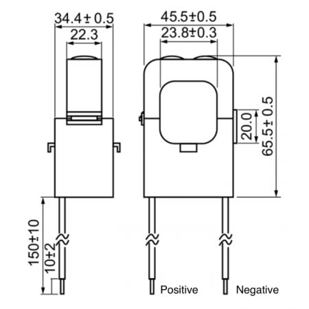 Split-Core Current Sensors C24 Series Drawing