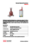 【Product Brochure】Standard Potential Transformers (Voltage Transformers)