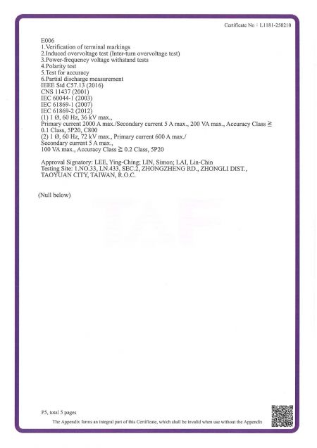 CIC’s Advanced Electricity Lab - Accredited by TAF (ILAC member) - Page 5