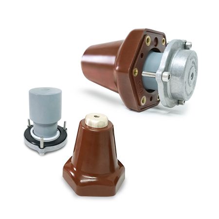 42 kV (max.) Cable Bushing & Bushing Well for Gas-Insulated Switchgear (GIS)