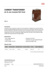 【Brochure du produit】Transformateur de courant pour panneaux MOF isolés au gaz SF6 (Modèle : MOF-24)