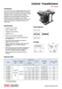 【Product Brochure】Control Power Transformers, CPT Series