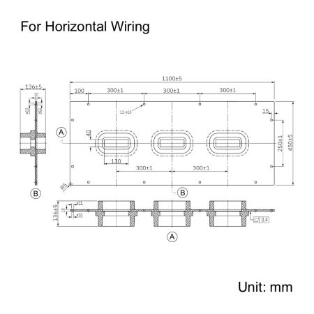 Diagramme de type "câblage horizontal"