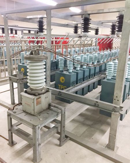 Os reatores de núcleo de ar da CIC estão instalados na subestação elétrica do "Taipei 101".