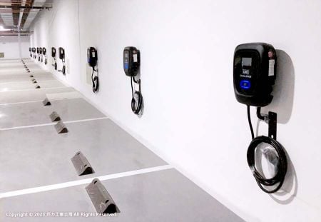 More than 30 units of CIC's Electric Vehicle AC Chargers installed in a recent project in Taichung City