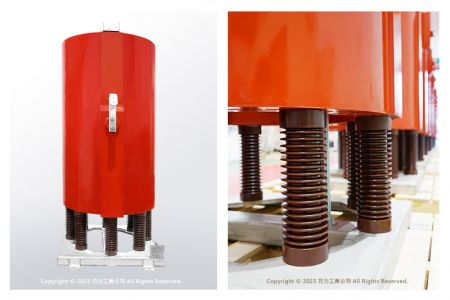 Reatores de núcleo de ar de 24 kV / 180 kVA recentemente concluídos.