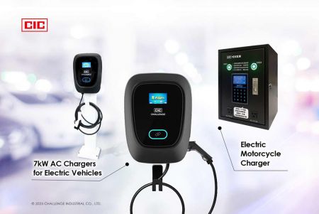 CIC’s chargers for electric vehicles and electric motorcycles