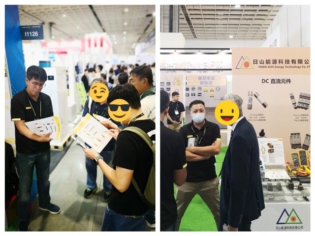 El equipo de productos electrónicos de CIC atendiendo a los clientes en el stand