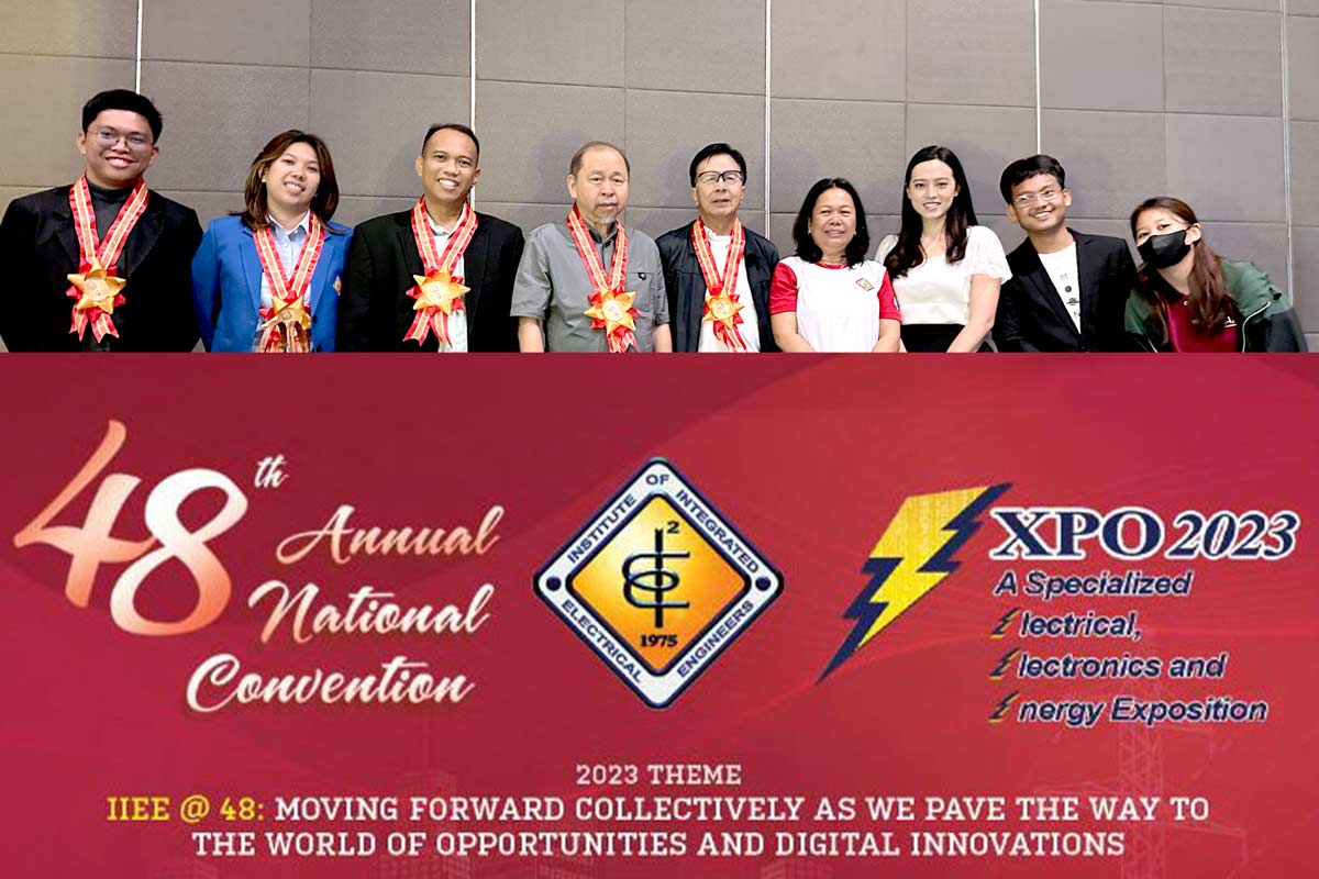 Die philippinischen Vertreter von CIC mit den Veranstaltern der IIEE-Veranstaltung (Details im Artikel)