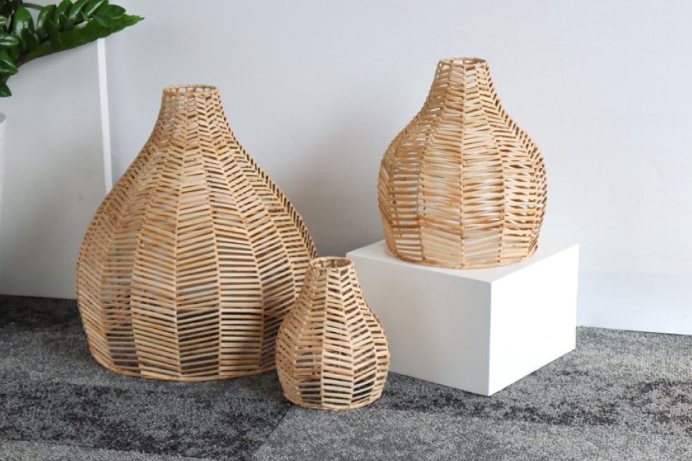 環保天然FSC認證編織燈罩越南居家編織產品工廠,可高彈性客製化一站式服務