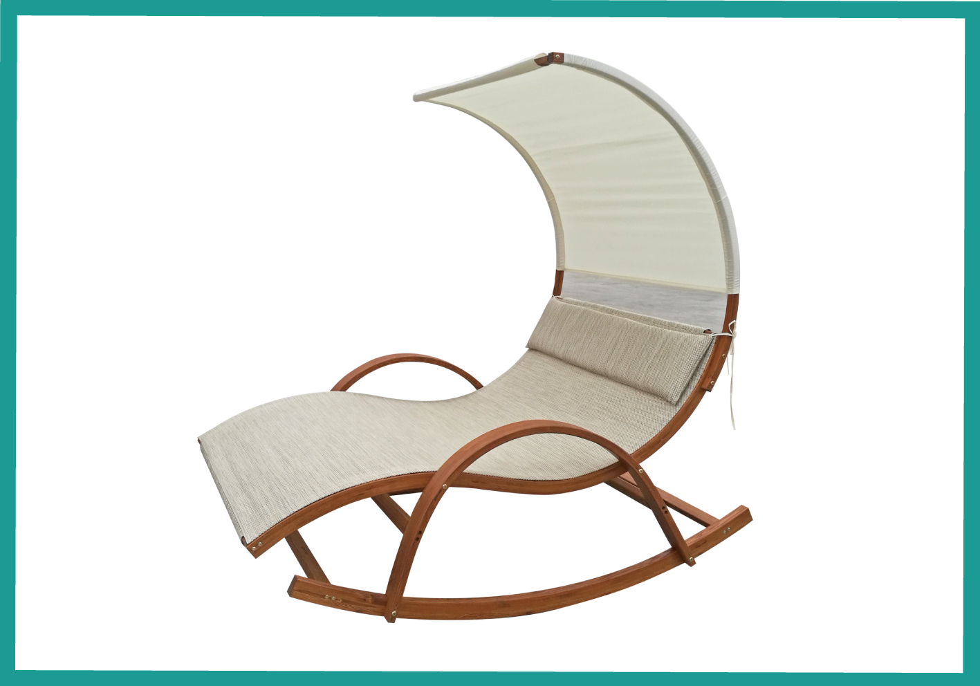V Shape Rocking Chair Outdoor Lounge Chair LC06 for OEM Furniture Projects | WOODEVER