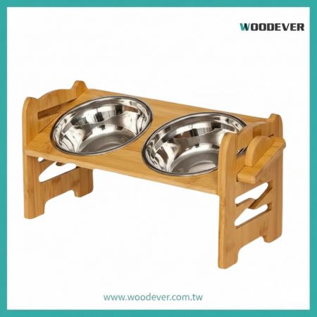 PF05 階梯式可調節木製寵物碗架|打造最符合工學的健康用餐環境|寵物用品供應商|越南家具供應商 OEM/ODM 量產 | 跨境電商熱銷收納系列|首選 OEM / ODM 量產越南供應商| 戶外室內兩用 - WOODEVER客製化傢俱OEM/ODM - 貓咪睡墊、寵物玩具|寵物用品供應商|越南家具供應商 OEM/ODM 量產 | 跨境電商熱銷收納系列|首選 OEM / ODM 量產越南供應商| 戶外室內兩用 - WOODEVER客製化傢俱OEM/ODM