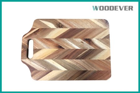 Tabla de Cortar de Madera de Acacia Certificada FSC, Personalizada como Regalo, con Proceso de Empalme y Mango Interior para Fabricante de Cocina - La Tabla de Cortar de Madera Multifuncional está elaborada con madera de acacia premium, seleccionada a mano, y presenta un diseño de espiga elegante que muestra una estética visual única, al tiempo que proporciona una durabilidad y estabilidad excepcionales.