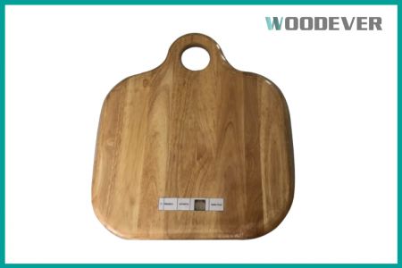 Bandeja de Corte Decorativa de Madera de Caucho Ecológica con Mango para Carne, Pizza, SGS, Tablas de Charcutería. - Estas tablas de cortar de madera natural son tanto prácticas como visualmente atractivas, lo que las hace ideales para regalos corporativos.