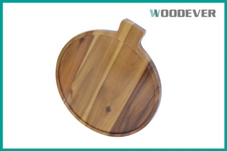 Tabla de cortar redonda de acacia con proceso de empalme, tabla de picnics decorativa, tabla de cortar de madera para charcutería, personalización integral. - Esta tabla de cortar redonda de madera de acacia está hecha de madera de acacia certificada por el FSC, proveniente de Vietnam, lo que subraya nuestro compromiso con la responsabilidad ambiental y el desarrollo sostenible.