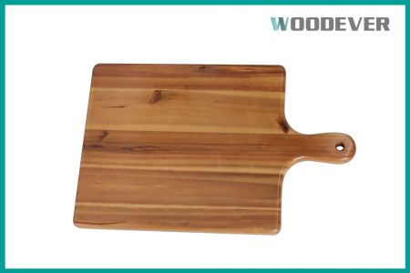 Tablas de cortar de paddle sostenibles FSC con mango, tabla de picar decorativa para el hogar, hecha en Vietnam. - Esta tabla de cortar de madera, elaborada con madera de acacia natural certificada por el FSC, encarna la experiencia de WOODEVER como fabricante profesional de accesorios de cocina en Vietnam.