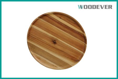 Tabla de cortar decorativa multifuncional, personalización integral, catering profesional, tabla de cortar circular de madera de acacia al por mayor. - Esta tabla de cortar redonda de madera de acacia, fabricada con madera de acacia de alta calidad certificada por el FSC, se produce en nuestra fábrica profesional en Vietnam, cumpliendo con una excepcional artesanía y estrictos estándares de control de calidad para satisfacer las diversas demandas de los mercados globales.