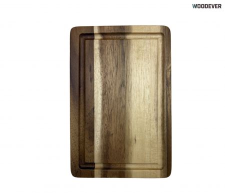 Small Rectangular Wooden Serving Tray | WOODEVER Vietnam Manufacturer | WOODEVER Vietnam Manufacturer - We are a BSCI-certified homeware manufacturer based in Vietnam, specializing in high-quality, sustainable, and aesthetically pleasing wooden cutting boards for global B2B buyers.
