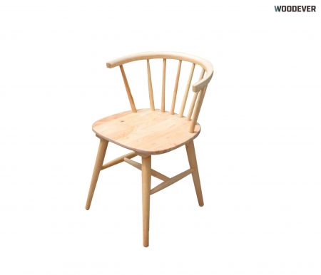 Curved Back Wooden Dining Chair|Vietnam Supplier|Vietnam Manufacture|OEM/ODM - Classic Solid Wood Dining Chair|Vietnam Supplier|Vietnam Manufacturer