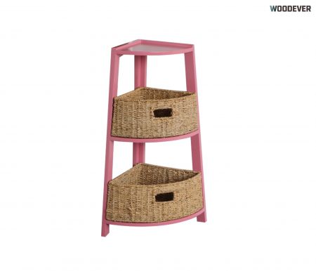 三角造型水草收納櫃|越南製造・可客製化・B2B專業供應商|越南籐編家具|OEM / ODM | 越南供應商 - 天然水草+MDF設計三角櫃|越南供應商生產,支援OEM/ODM,適合大宗採購