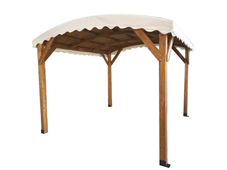 Pergola Paulownia Patio 10x10 Dengan Kanopi Dan Dudukan Tahan Cuaca Disesuaikan - Dudukan pergola paulownia dengan tenda
