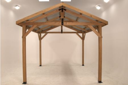 三角形屋頂花園涼棚架